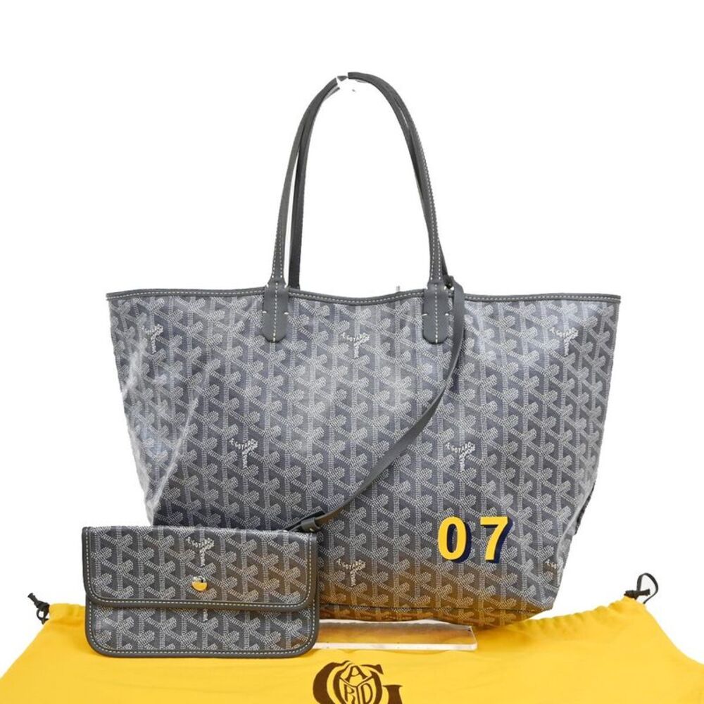 Goyard Saint Louis Coated Canvas Gray Canvas Tote Bag Bag